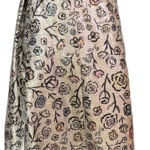 Floral Print Halter Midi‎ Dress Party Cocktail Special Occasion - Picture 4 of 9